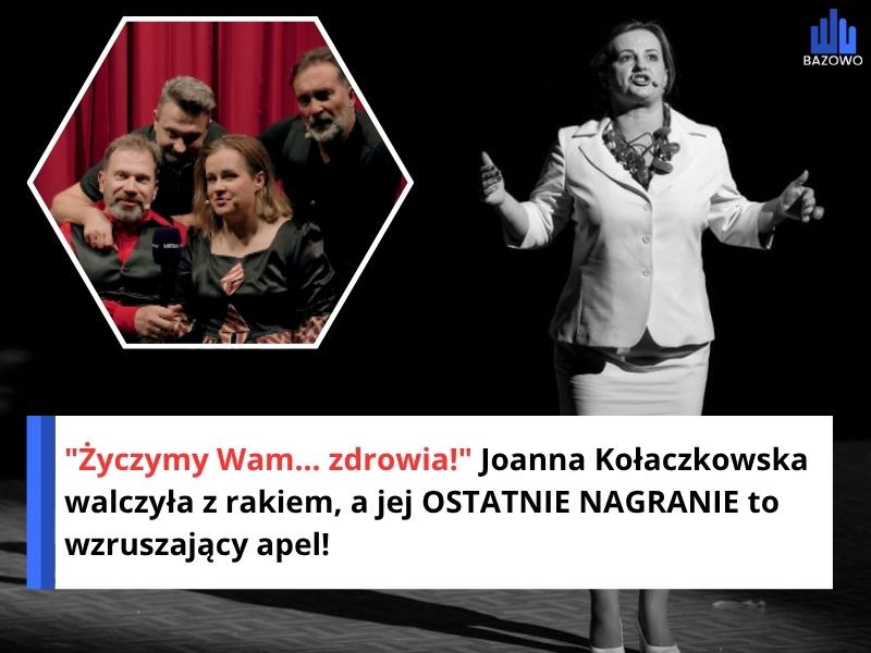"Życzymy Wam... zdrowia!" Joanna Kołaczkowska walczyła z rakiem, a jej OSTATNIE NAGRANIE to wzruszający apel!